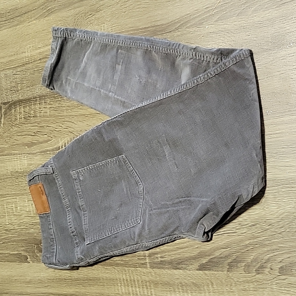 Corduroy Grey Pants sky high skinny